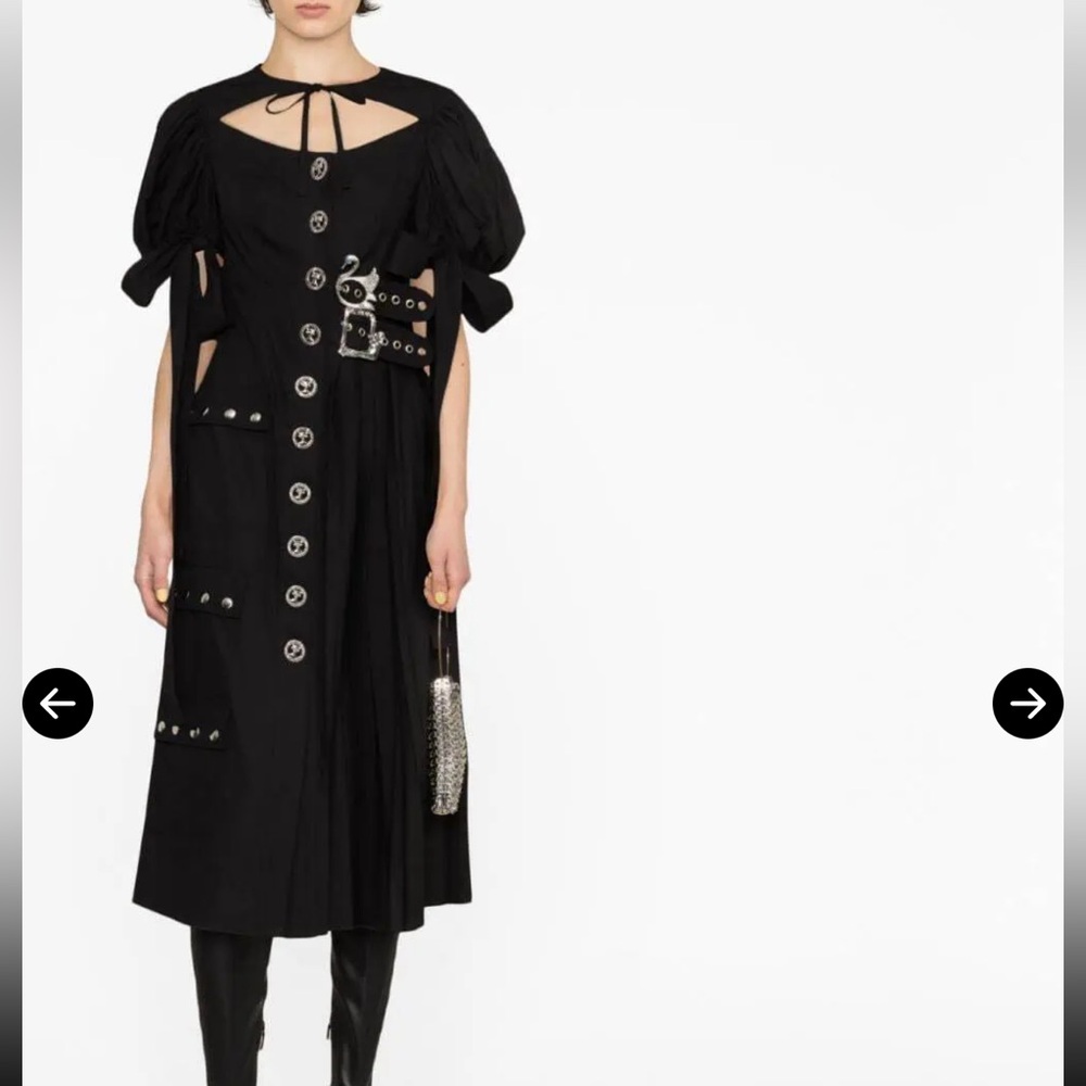 Rare Chopova Lowena Black Button-Accent Dress - Picture 7 of 9